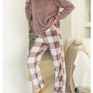 Cupshe Plaid Pajama Set XL